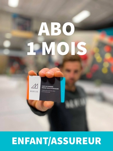 Abonnement mensuel enfant -12ans/assureur